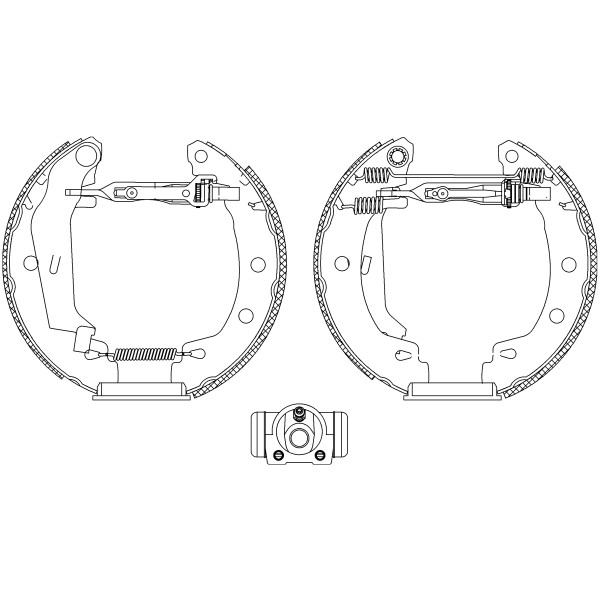 Слика на Комплет гуртни TEXTAR Shoe Kit Pro 84049501 за Renault Megane 1 (BA0-1) 1.9 dTi (BA08, BA0N) - 98 коњи дизел