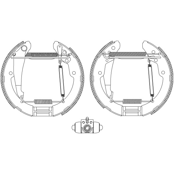 Слика на комплет гуртни TEXTAR Shoe Kit Pro 84052401 за VW Caddy 2 Box (9K9A) 1.7 SDI - 57 коњи дизел