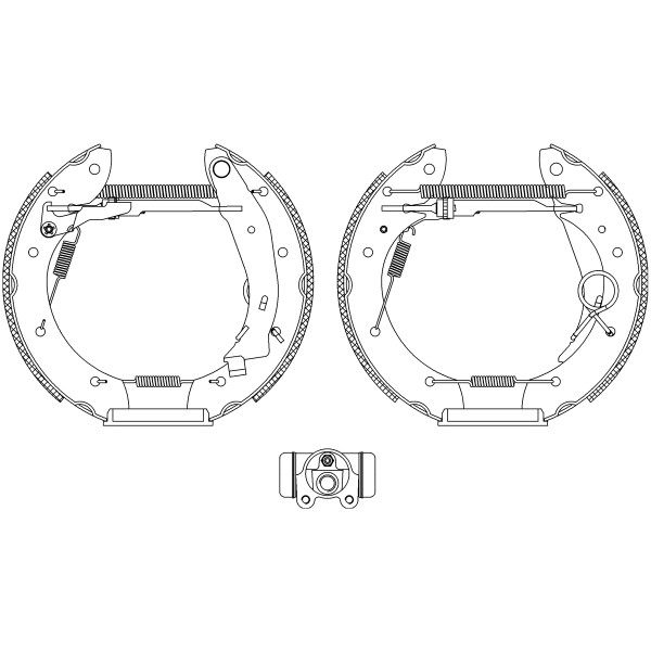 Слика на комплет гуртни TEXTAR Shoe Kit Pro 84052900 за  Citroen Berlingo BOX 1.6 HDi 115 - 114 коњи дизел