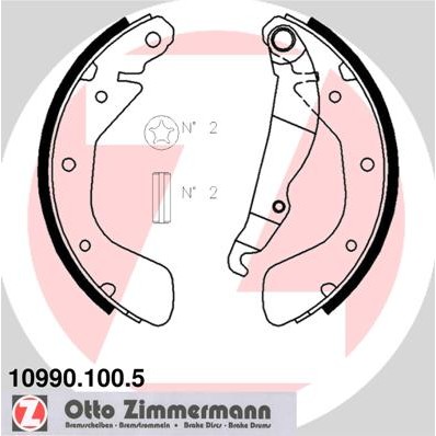 Слика на комплет гуртни ZIMMERMANN 10990.100.5 за Opel Astra F 1.6 i - 71 коњи бензин