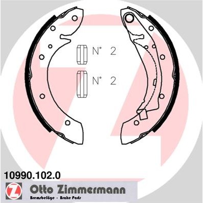 Слика на Комплет гуртни ZIMMERMANN 10990.102.0 за Peugeot Ranch Box 1.6 HDi - 75 коњи дизел