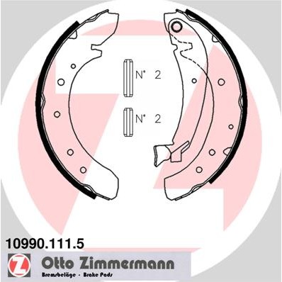 Слика на комплет гуртни ZIMMERMANN 10990.111.5 за Citroen Jumper Platform 230 2.5 D - 86 коњи дизел