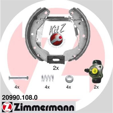 Слика на комплет гуртни ZIMMERMANN KIT Z 20990.108.0 за Opel Astra F 1.7 TDS - 82 коњи дизел