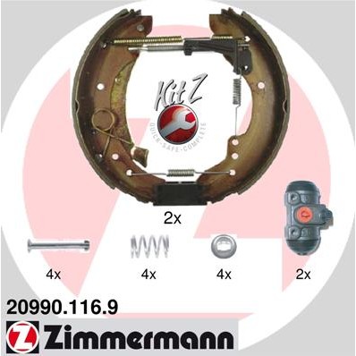 Слика на комплет гуртни ZIMMERMANN KIT Z 20990.116.9 за Citroen Jumper Platform 230 2.5 D - 86 коњи дизел