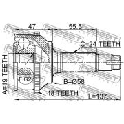 Слика 2 $на Комплет зглоб на погонско вратило FEBEST 0110-073A48