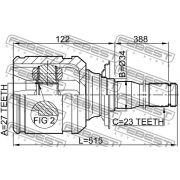 Слика 2 на Комплет зглоб на погонско вратило FEBEST 0111-ACA20RH