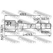 Слика 2 $на Комплет зглоб на погонско вратило FEBEST 0111-ACV30RH