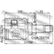 Слика 2 $на Комплет зглоб на погонско вратило FEBEST 0111-MCV30LH