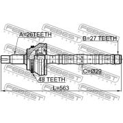 Слика 2 $на Комплет зглоб на погонско вратило FEBEST 0114-ACV30A48