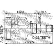 Слика 2 $на Комплет зглоб на погонско вратило FEBEST 0511-M320MTLH