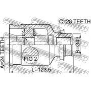 Слика 2 $на Комплет зглоб на погонско вратило FEBEST 0511-M320MTRH