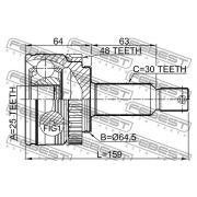 Слика 2 на Комплет зглоб на погонско вратило FEBEST 1210-IX35MTA48