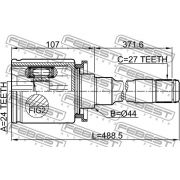 Слика 2 на Комплет зглоб на погонско вратило FEBEST 1911-E83RH