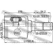 Слика 2 на Комплет зглоб на погонско вратило FEBEST 2111-CA2LH