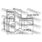 Слика 2 на Комплет зглоб на погонско вратило FEBEST 2710-C70