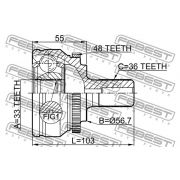 Слика 2 на Комплет зглоб на погонско вратило FEBEST 2710-S60A48