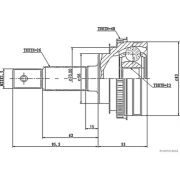 Слика 2 $на Комплет зглоб на погонско вратило HERTH+BUSS JAKOPARTS J2822127