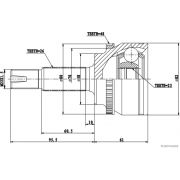 Слика 2 $на Комплет зглоб на погонско вратило HERTH+BUSS JAKOPARTS J2822139