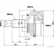 Слика 2 $на Комплет зглоб на погонско вратило HERTH+BUSS JAKOPARTS J2824134