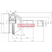 Слика 1 на Комплет зглоб на погонско вратило KAMOKA  6506