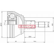 Слика 1 на Комплет зглоб на погонско вратило KAMOKA  6681