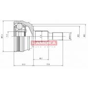 Слика 1 на Комплет зглоб на погонско вратило KAMOKA  6864