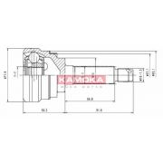 Слика 1 $на Комплет зглоб на погонско вратило KAMOKA  7052