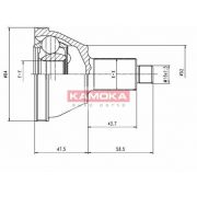 Слика 1 $на Комплет зглоб на погонско вратило KAMOKA  7084