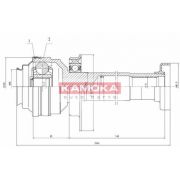 Слика 1 на Комплет зглоб на погонско вратило KAMOKA  8711