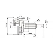 Слика 1 $на Комплет зглоб на погонско вратило OPEN PARTS CVJ5053.10