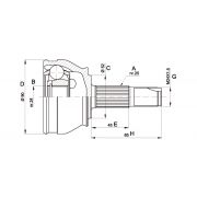 Слика 1 $на Комплет зглоб на погонско вратило OPEN PARTS CVJ5183.10