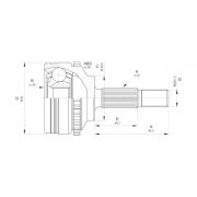 Слика 1 на Комплет зглоб на погонско вратило OPEN PARTS CVJ5365.10