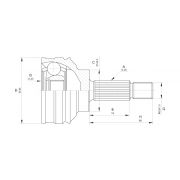 Слика 1 $на Комплет зглоб на погонско вратило OPEN PARTS CVJ5599.10