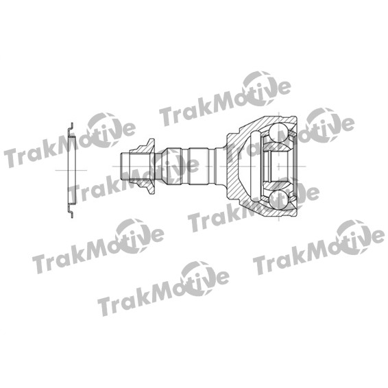 Слика на Комплет зглоб на погонско вратило TrakMotive 40-0671 за CHEVROLET CRUZE Hatchback 305 2.0 CDI - 163 коњи дизел