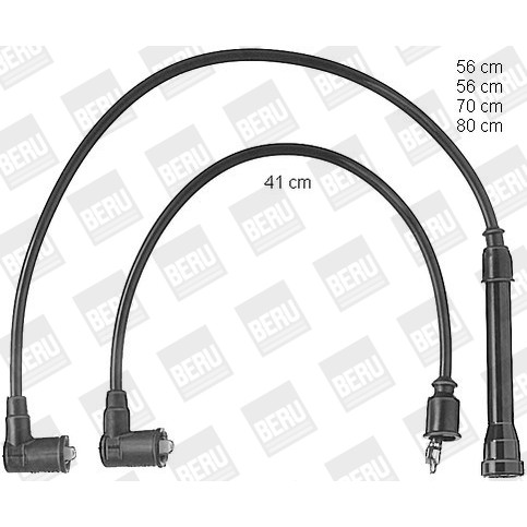 Слика на Комплет кабли за свеќици BERU ZEF405