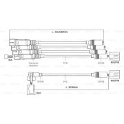 Слика 5 $на Комплет кабли за свеќици BOSCH 9 295 080 048