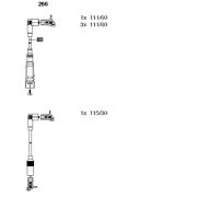Слика 1 на комплет кабли за свеќици BREMI 266