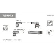 Слика 1 на комплет кабли за свеќици JANMOR RBU13