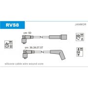 Слика 1 на комплет кабли за свеќици JANMOR RVS8