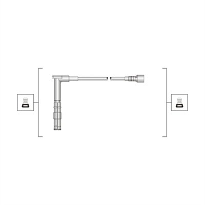 Слика на комплет кабли за свеќици MAGNETI MARELLI 941319170100 за Mercedes C-class Saloon (w202) C 200 Kompressor (202.025) - 192 коњи бензин