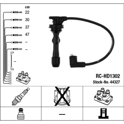 Слика на Комплет кабли за свеќици NGK 44327