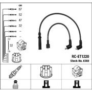 Слика 1 на комплет кабли за свеќици NGK 6369