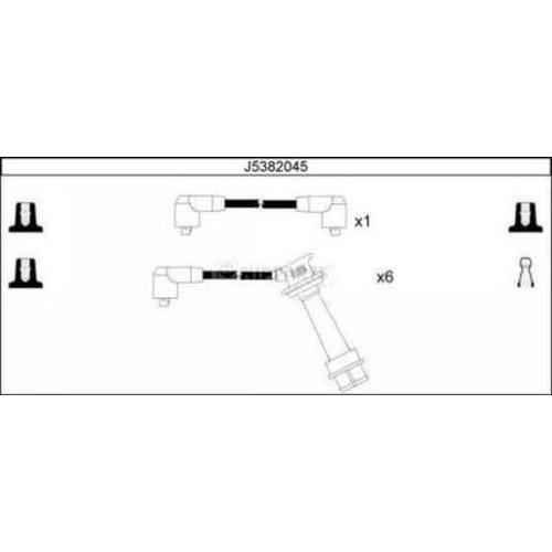 Слика на комплет кабли за свеќици NIPPARTS J5382045 за Toyota Supra (MA70) 3.0 - 190 коњи бензин