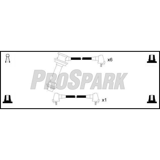 Слика на Комплет кабли за свеќици SMPE ProSpark OES1130