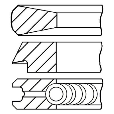 Слика на комплет карики GOETZE LKZ-Ring® 08-433600-00 за Citroen C4 Picasso UD 1.6 HDi 110 - 112 коњи дизел