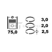 Слика 2 на комплет клипни прстени, компресор ET ENGINETEAM R1004100