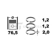 Слика 2 на комплет клипни прстени, компресор ET ENGINETEAM R1005800