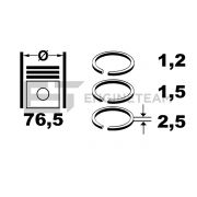 Слика 2 на комплет клипни прстени, компресор ET ENGINETEAM R1006100