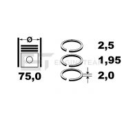 Слика 2 на комплет клипни прстени, компресор ET ENGINETEAM R1009300