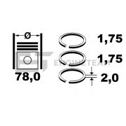 Слика 2 на комплет клипни прстени, компресор ET ENGINETEAM R1011900